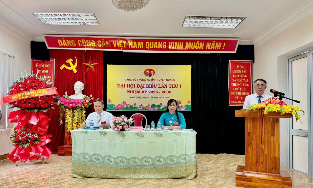Đại hội Đại biểu Đảng bộ Thống kê tỉnh Tuyên Quang nhiệm kỳ 2025-2030
